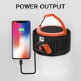 thumbnail image 4 of Lámpara solar de camping - Linterna LED portátil recargable por USB, luz de seguridad impermeable para jardín, pesca nocturna, caza y camping (negra), 4 of 5