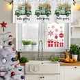 thumbnail image 6 of Hello Spring Valances for Windows, Decorative Rod Pocket Window Valance Curtains, Easter Flowers Green Car Vintage Floral Short Curtain Drapes for Kitchen/Living Room, 2 Panels, 54" W x 18" L, 6 of 8