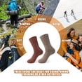 thumbnail image 4 of 3 Pairs Warm Thermal Socks for Women & Men Winter Ski Thick Boot Insulated Socks for Cold Weather, 4 of 5