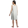 thumbnail image 4 of Moomaya Cotton A-Line Sleepwear For Ladies Round Neck Button Placket Nightdress, 4 of 6