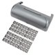 thumbnail image 2 of Estuche para gafas de coche, forro delicado, superficie lisa plateada, soporte para gafas de repuesto para Tesla Model 3 Y, 2 of 5