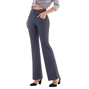Sexy Dance Women Dress Lounge Pants Business Elastic Waist Casual Stretch Work Trousers Slacks with 4 Pockets