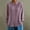 Navy, variant on Women's Button Down Shirts Long Sleeve Plus Size Lace Patchwork Solid Turndown Collar Cotton Shirt