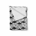 thumbnail image 2 of Animal Soft Flannel Fleece Blanket, Digital Dotted Fish Retro Fauna Aquatic Wild Animal Mystic Underwater Illustration, Cozy Plush for Indoor and Outdoor Use, 50" x 70", Grey White, by Ambesonne, 2 of 6