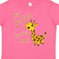 thumbnail image 4 of Inktastic My Safta Loves Me- Cute Giraffe Boys or Girls Toddler T-Shirt, 4 of 5