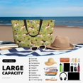 thumbnail image 5 of Wukai Running Beagle Print Zipper Bag,large Beach Tote Bag,Waterproof Sandproof Bag,Grocery and Picnic Tote Travel Bag, 5 of 5