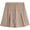 Khaki Pleated, variant on Girls School Uniform Skirt - Active Performance Scooter Skort for Girls, 4-16