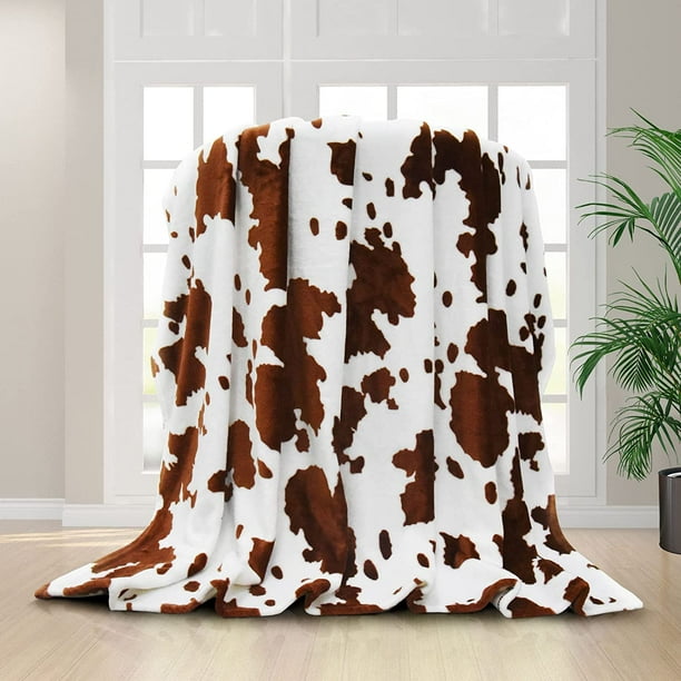 Walmart cow print blanket hotsell