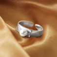 thumbnail image 5 of Naierhg Finger Ring Trendy Minimalistic Elegant Light Luxury Delicate Decorate Copper Faux Pearl Design Party Ring Jewelry Accessory, 5 of 8