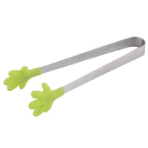 Household Metal Hand Shaped Cake Bread Biscuit Food Clip Clamp Tongs Green