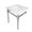 White / Polished Chrome, variant on Kingston Brass KVPB25228Q1 Monarch 25" Ceramic Console Sink with Stainless Steel Legs (8-Inch, 3-Hole), White/Polished Chrome