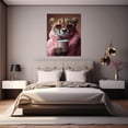 thumbnail image 5 of MUDKET Cheetah Wall Decor, Floral Kimono Leopard Canvas Wall Art Prints, Stylish Living Room Pictures Wall Decor, Framed Wall Paintings for Home Office Bedroom 30"L x 20"W, 5 of 9