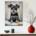thumbnail image 3 of Miniature Schnauzer Dog Bathroom Decor - Funny Bathroom Decor Wall Art, Dog Bathroom Wall Art and Animal Canvas, Dog Bathroom Canvas, 3 of 4
