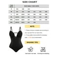 Sveltors Low Back Shapewear Bodysuit for Women Tummy Control Deep V