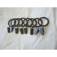 thumbnail image 2 of Urbanest Curtain Rings With Clips, 1 3/8", Bronze, Set of 8, 2 of 2