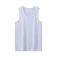 thumbnail image 4 of Lopecy-Sta Tank Tops for Men U-Neck Solid Vertical Ribbed Sleeveless Stretch Cotton Slim Fit Gym Bodybuilding Muscle Vest, 4 of 6