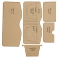thumbnail image 1 of Conjunto de plantillas de plantilla acrílico transparente patrón de billetera artesanía de cuero para billetera ANGGREK Otros, 1 of 8