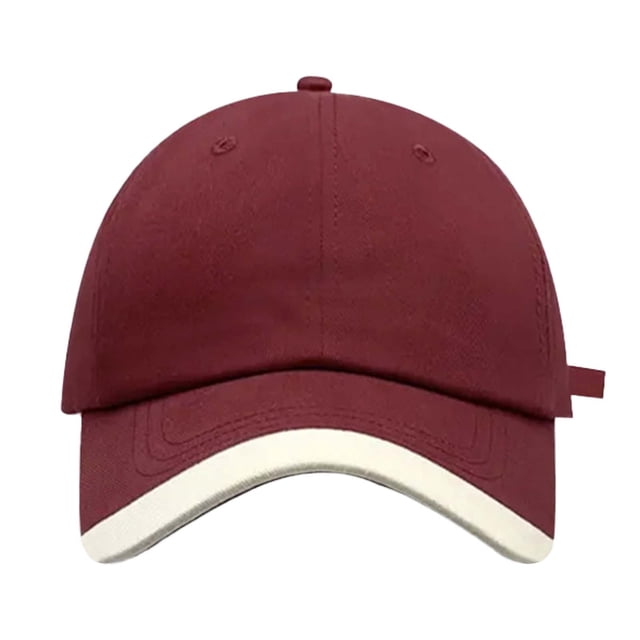 WEIYLL Men Baseball Caps Retro Wide Brim Shade Embroidered Sunshade Casual Solid Visors Hat