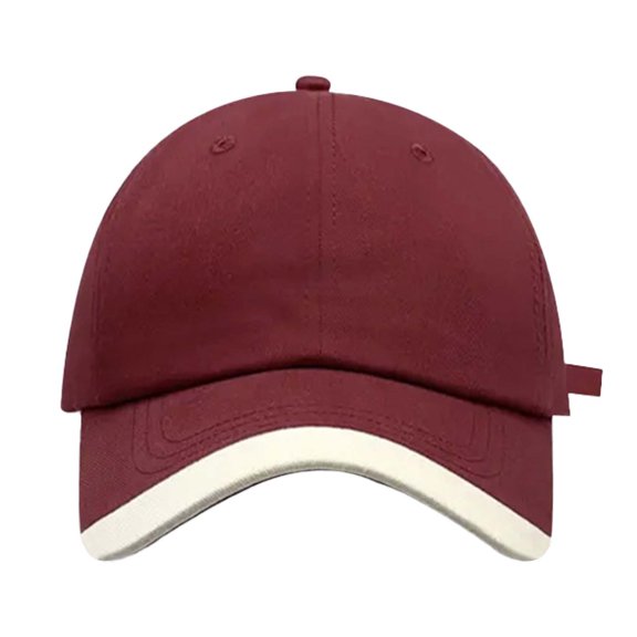 HNMKIU Men's Retro Wide Brim Baseball Cap Fashionable Sun Hat for Outdoor Style and Personality Red,A