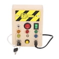 thumbnail image 1 of Tablero de actividades de Juguete de Madera LED Para Niños Con Múltiples Interruptores, Luces LED, Mano de Obra Fina y Diseño Educate para Para Niños Pequeños de 36 Meses O Más, 1 of 7