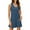 1# Blue, variant on SWQZVT Rompers for Women Summer Casual Jumpsuits Button Down Sleeveless Shorts Overalls Loose Onesie with Pockets