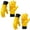 2 Pairs - Yellow, variant on PUMIER Winter Work Gloves for Men, Water-Resistant, Insulated, Puncture and Abrasion Resistant, Cowhide Leather with Warm Thinsulate Lining for Cold Weather, Large, Yellow, New