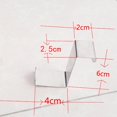 thumbnail image 3 of 12 Pack Single Over Door Hanger Hooks Behind Back Of Door Stainless Steel, 3 of 3
