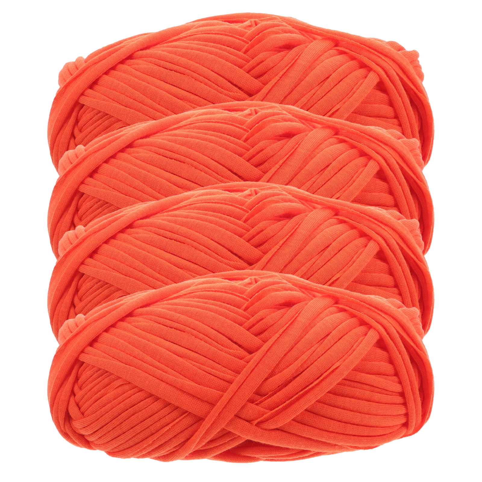Raindrops Handmade Orange Crochet Yarn for Knitting, Crafting, Projects, and Unique Home Decor Creations