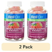 (2 pack) ReliOn Glucose Gummies Dietary Supplement, 60 Count