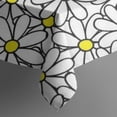 thumbnail image 5 of White Daisy Flower Yellow Centers Pattern Square Tablecloth,Waterproof Square Table Cover,Wipeable Spillproof Washable Table Cover for Home Kitchen Party Decor 60"x60"(152x152cm), 5 of 6