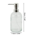 thumbnail image 4 of Unique Bargains 1 Pc Classic Cylindrical Soap Pump Dispenser for Hotel 400ml Clear Silver Tone, 4 of 6