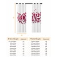 thumbnail image 6 of Valentine's Day Blackout Curtains for Bedroom/Living Room, Romantic Love Red Rose Petals Thermal Insulated Kitchen Drapes with Grommets, Light Blocking Window Treatment, 2 Panels 52" x 54", 6 of 7