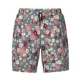 thumbnail image 4 of Lsque Mens Swim Trunks Daisies Flowers Pattern - Bathing Suit Compression Liner - Beach Swim Shorts Swimwear - (S-3XL) - Stretch Quick Dry -X-Large, 4 of 9
