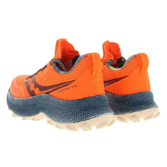 Saucony Endorphin Trail Womens Shoes Size 8.5, Color: Orange/Grey