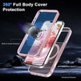 thumbnail image 6 of ChicShell Compatible with iPhone 16 Pro Max Case,Magnetic Wireless Charging Full Body Rugged Case with Built-in Touch Sensitive Anti-Scratch Screen Protector - Pink, 6 of 6
