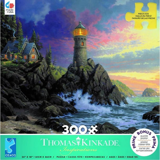 Ceaco Thomas Kinkade Rock Salvation 300 Piece Jigsaw Puzzle 