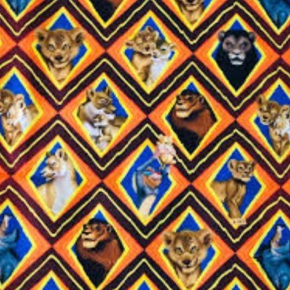 Handmade Sheets or Pillow Cover Lion King Diamond Orange