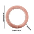 thumbnail image 3 of YUVA Star Steering Wheel Cover, Mink-Like Velvet, Blue/Gray/Pink, 38cm Diameter, Winter Warm, Anti-Slip, Fits 99% of Car Models, Easy Install, 3 of 6