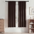 thumbnail image 1 of Blackout Cortinas, Cortinas Oscurecedoras de Habitación 42x72in Juego de 2 Paneles, Cortinas Blackout con Bolsillo para Barra para Recámara y Sala de Estar, Cortinas Térmicas Aislantes y Reductoras d, 1 of 7
