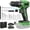 Green, variant on Hoey 21V Cordless Power Drill Set, 3/8 Inch Keyless Metal Chuck, 25+3 Clutch, Built-in LED Work Light, 34-Piece Accessory Kit