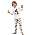 thumbnail image 3 of Family Matching Halloween Pajamas Set -2 Piece Halloween Ghost with Pumpkin Print Long Sleeve Top & Pants Sleepwear for Family Halloween Nights White Pajamas for 8 Years Pjs, 3 of 7