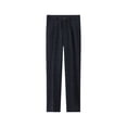 thumbnail image 2 of CPNG Boys Checkered Dress Pants Straight Pants Elastic High Waist School Uniform Pants Classic Button Front Zipper Uniform Pants(Black,9-10 Years), 2 of 8