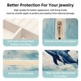 thumbnail image 3 of Whale Travel Portable Square Decorative Box Jewelry Stand: All-in-One Earring Holder, Ring Keeper, Necklace & Bracelet Organizer - Storage Box for Girls and Women, 3 of 6