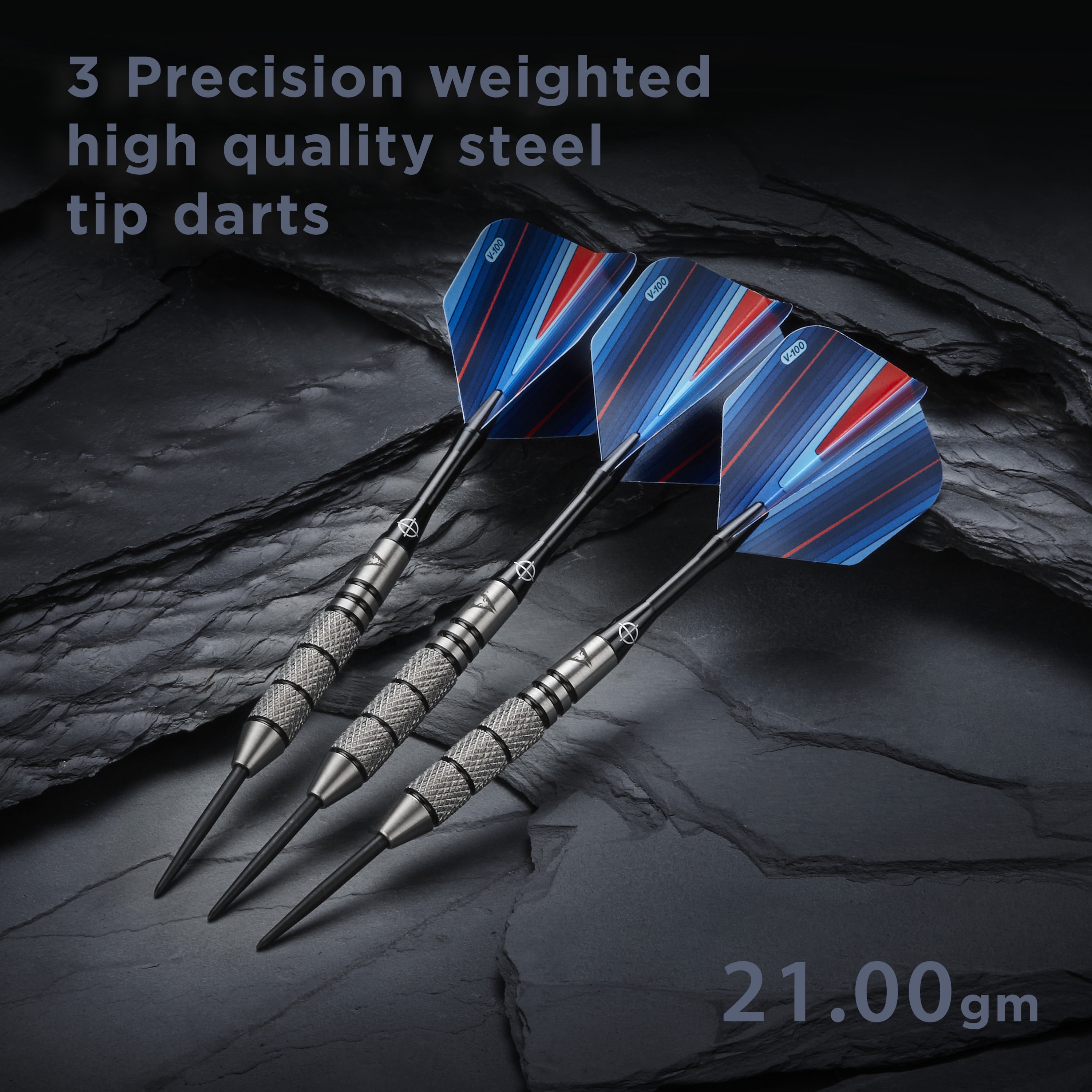 Viper Sidewinder 80% Tungsten Professional Steel Tip Dart Set,, 21 Grams