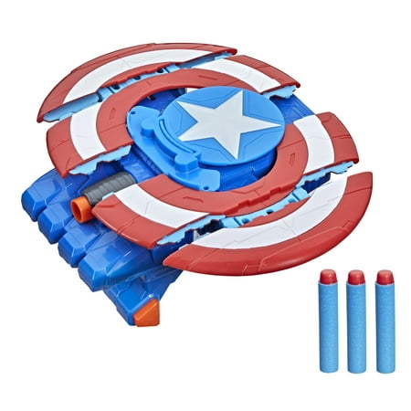 NERF Marvel Avengers Mech Strike Captain America Strikeshot Shield