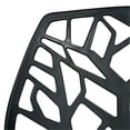 thumbnail image 5 of LeisureMod Cornelia Modern Plastic Dining Side Chair in Solid Black Set of 4, 5 of 5