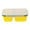 Yellow, variant on Wovilon Lunch Box With Spoon Silicone Folding Microwave Oven Portable Lunch Box Refrigerator Storage Box Fresh Keeping Box