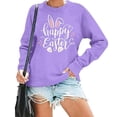 thumbnail image 4 of TAIAOJING 2024 Women's Fashion Easter Printed Sweatshirt Round Neck Long Sleeved Hoodie (1), 4 of 7