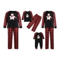 thumbnail image 1 of Goocheer Christmas Pjs Matching  Plaid Letter Print Long Sleeve Pullover+ Long Pants Matching Pajamas, 1 of 8