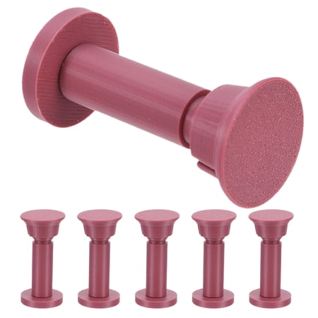 TITINICE 6Pcs Dark Red Coral Stand for Aquarium with Rotatable Joint and Double Headed T-Shape Base